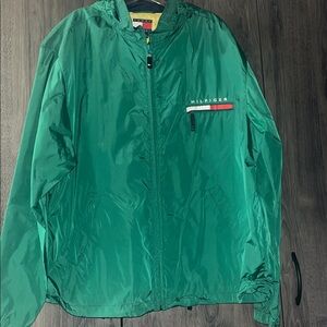 vintage Tommy Hilfiger Green windbreaker size XXL